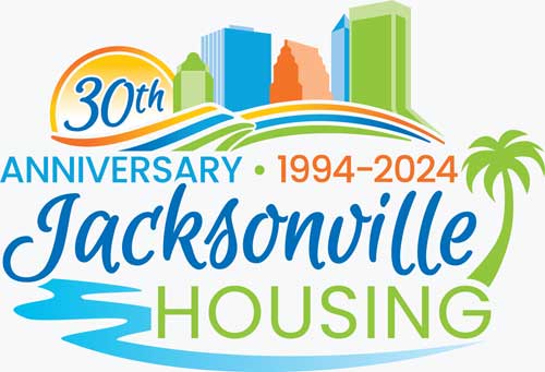 Jacksonville Housing 30th Anniversary Logo.