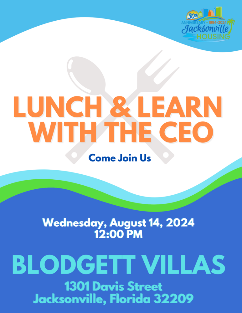Lunch and Learn with the CEO - Blodgett Villas - August 14, 2024