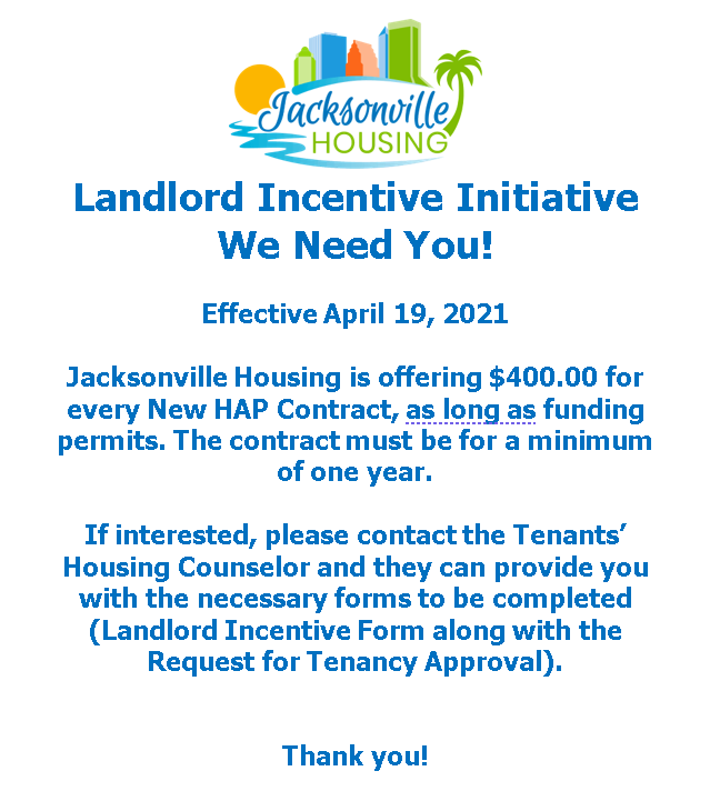 landlord incentive flyer - all info above