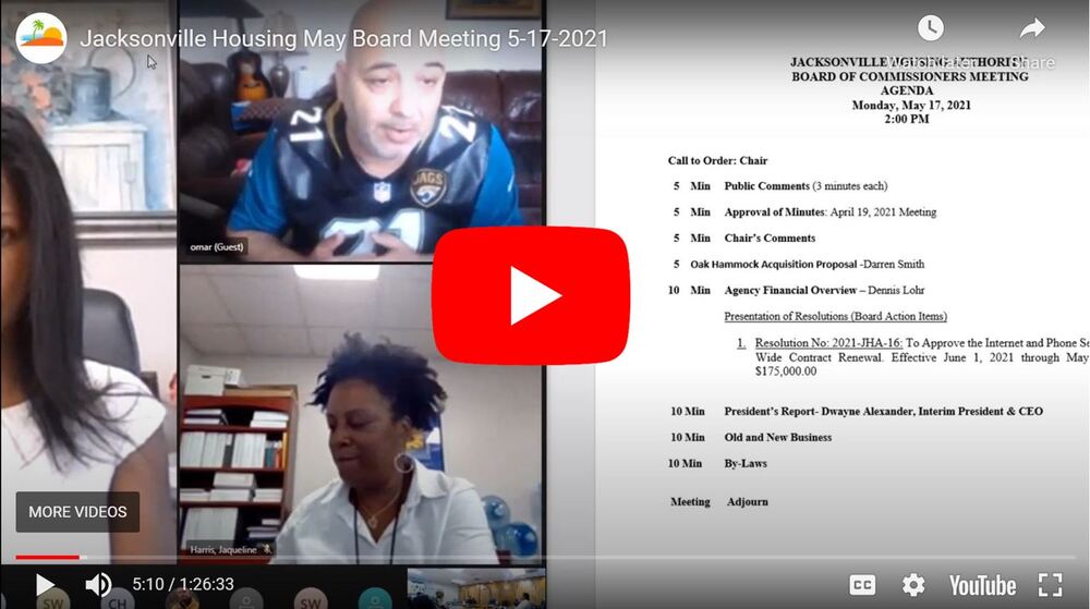 May 2021 Board YouTube Video link